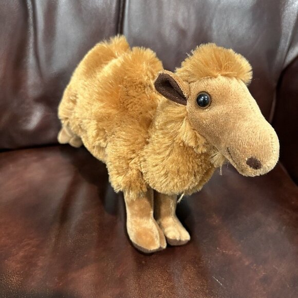 Adventure Planet Camel Furry‎ Plush Stuffed Animal Soft Brown Size 9" X 12" - Picture 1 of 9